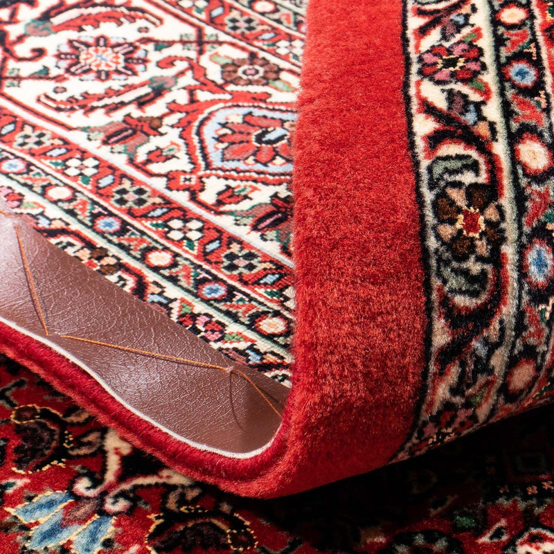 Alfombra persa - Bidjar - 233 x 168 cm - rojo oscuro