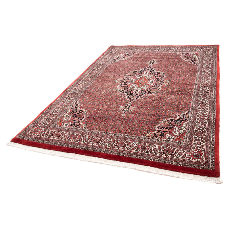 Alfombra persa - Bidjar - 233 x 168 cm - rojo oscuro
