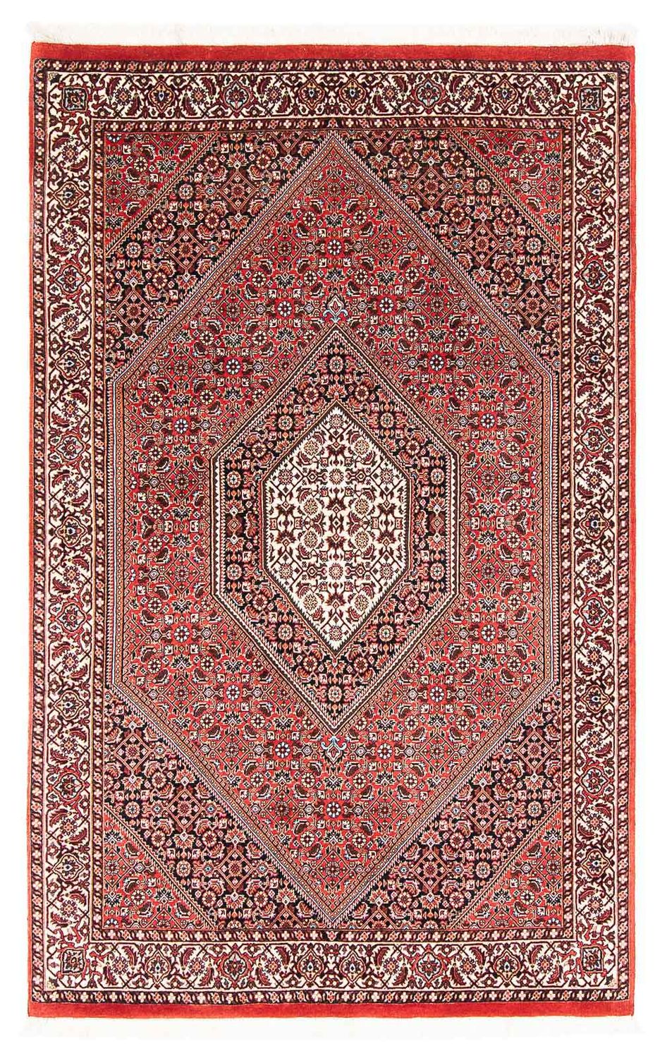 Alfombra persa - Bidjar - 186 x 110 cm - rojo