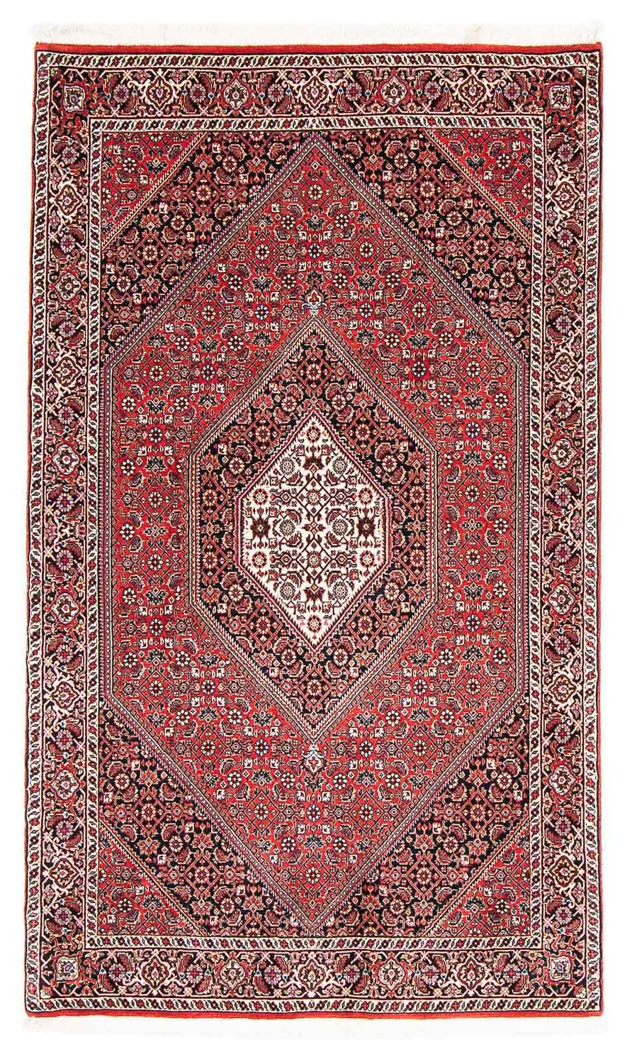 Alfombra persa - Bidjar - 178 x 109 cm - rojo