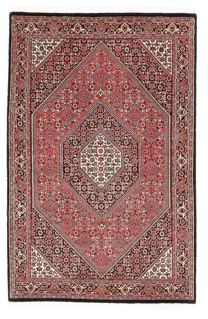 Alfombra persa - Bidjar - 187 x 110 cm - rojo claro