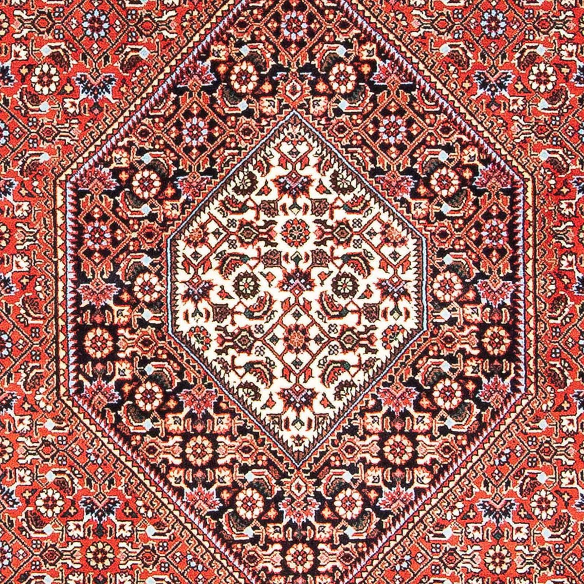 Alfombra persa - Bidjar - 187 x 110 cm - rojo claro