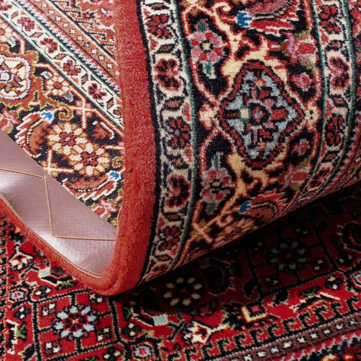 Alfombra persa - Bidjar - 175 x 108 cm - rojo