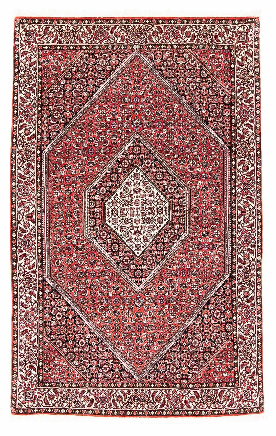 Alfombra persa - Bidjar - 174 x 110 cm - rojo claro