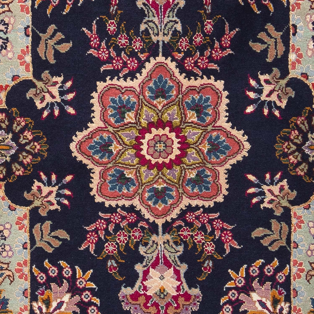 Alfombra Persa - Tabriz - Real - 90 x 60 cm - azul oscuro
