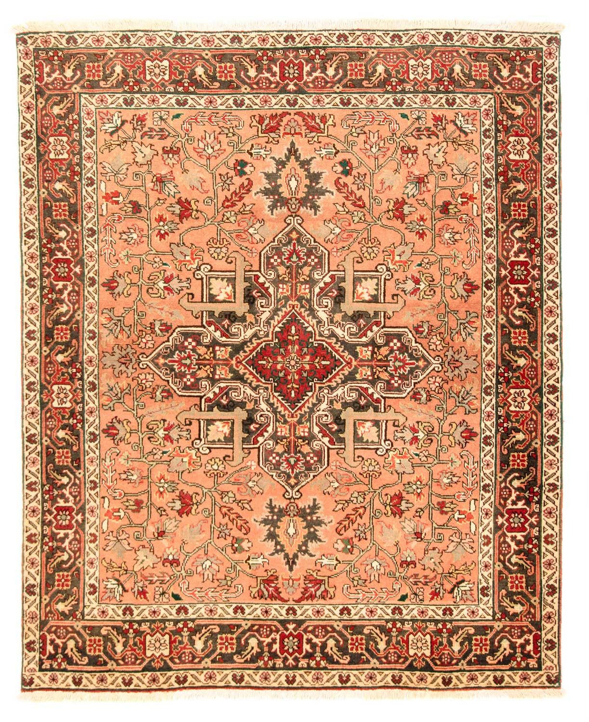 Alfombra persa - Nómada - 197 x 157 cm - rojo claro
