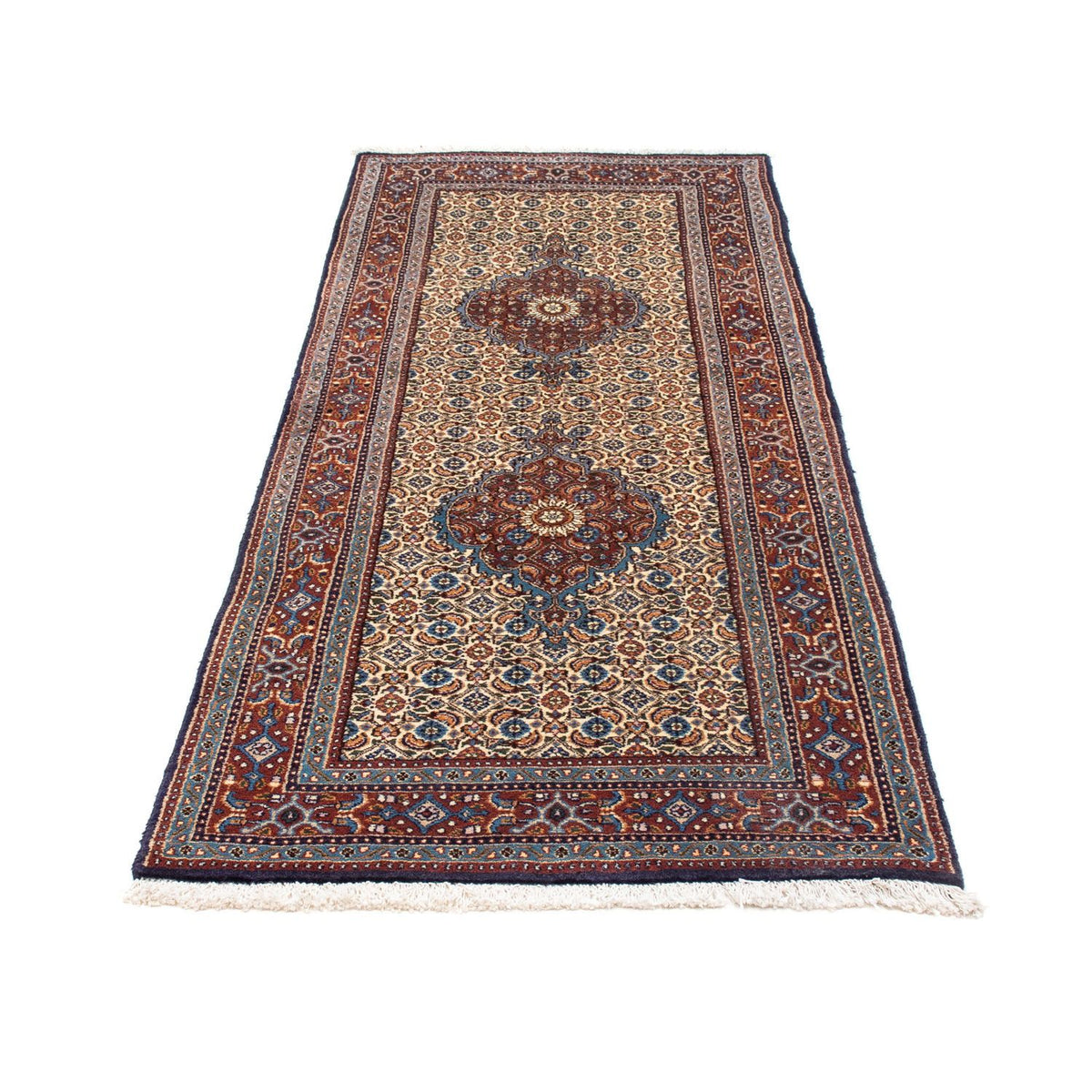 Alfombra de pasillo Alfombra persa - Clásica - 200 x 77 cm - beige