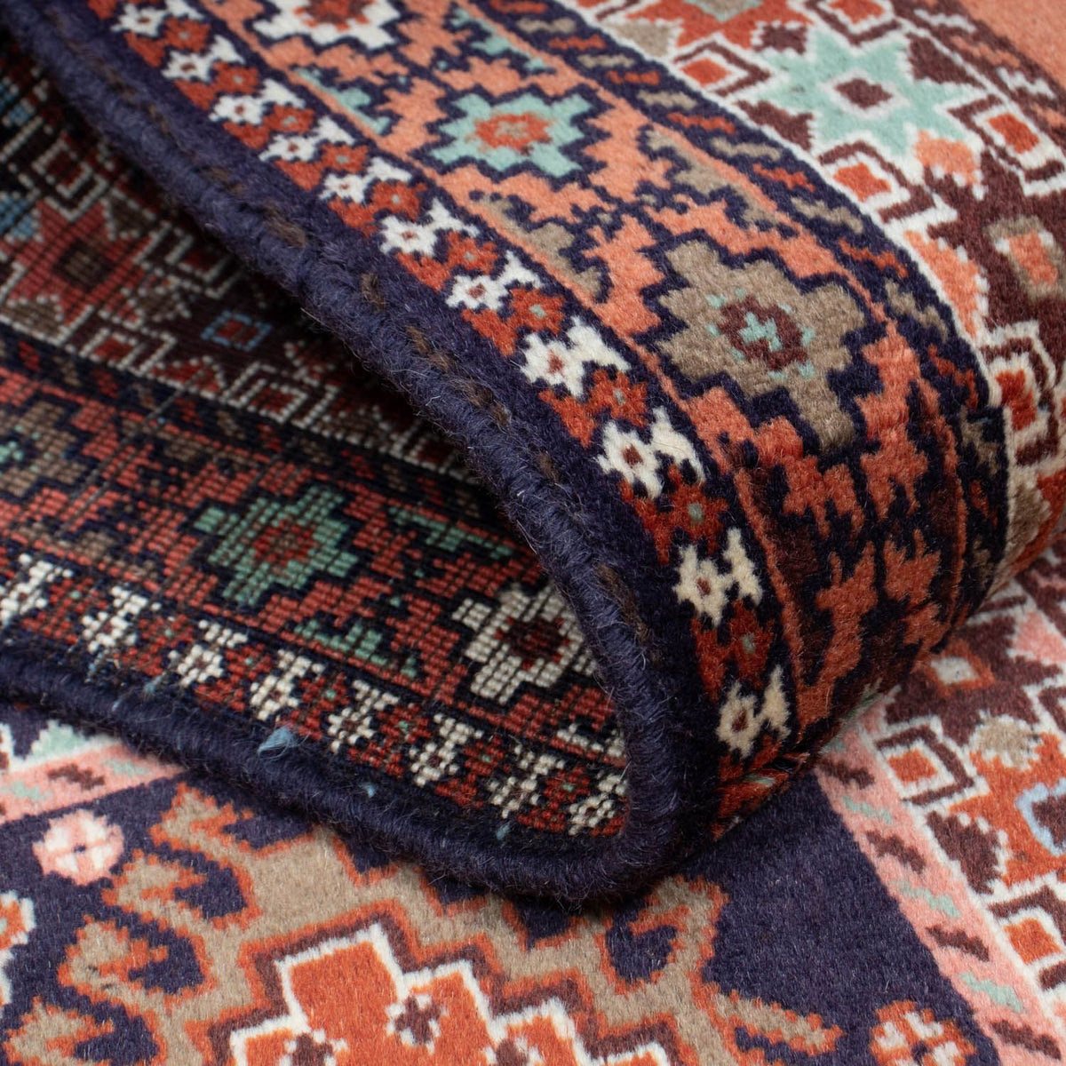 Alfombra de pasillo Alfombra persa - Nómada - 198 x 79 cm - rojo claro