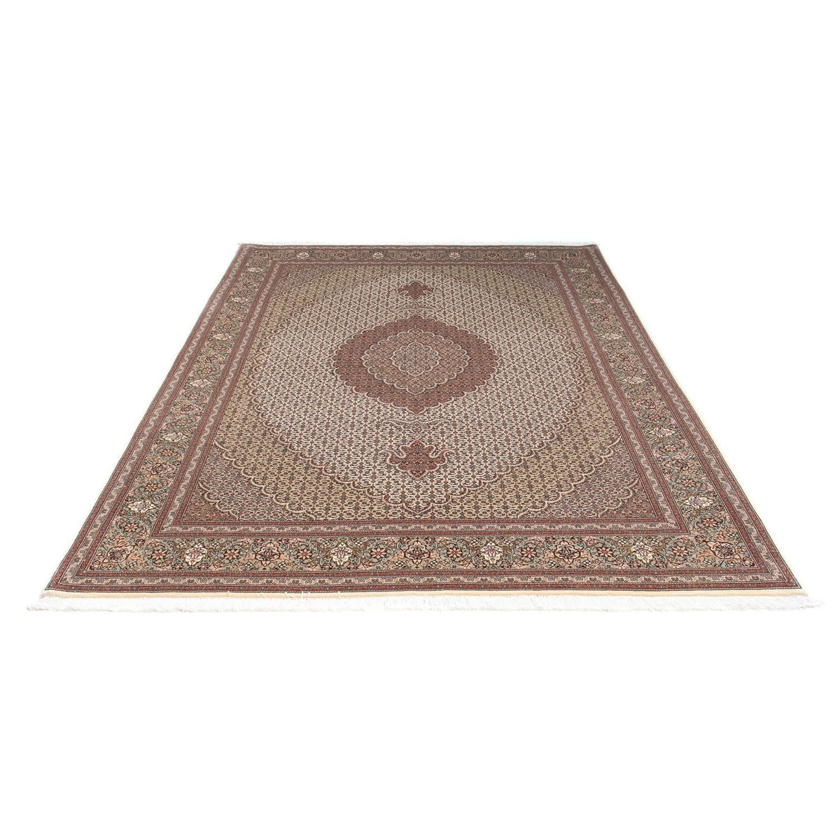 Alfombra persa - Tabriz - 237 x 168 cm - marrón claro