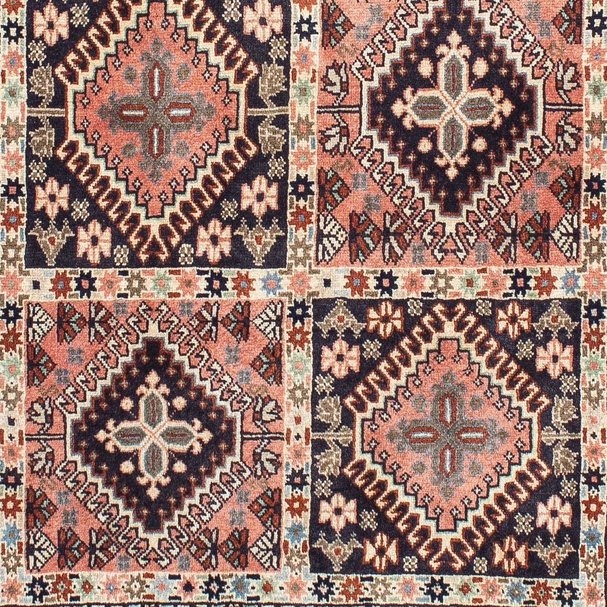 Alfombra persa - Nómada - 147 x 100 cm - rojo claro