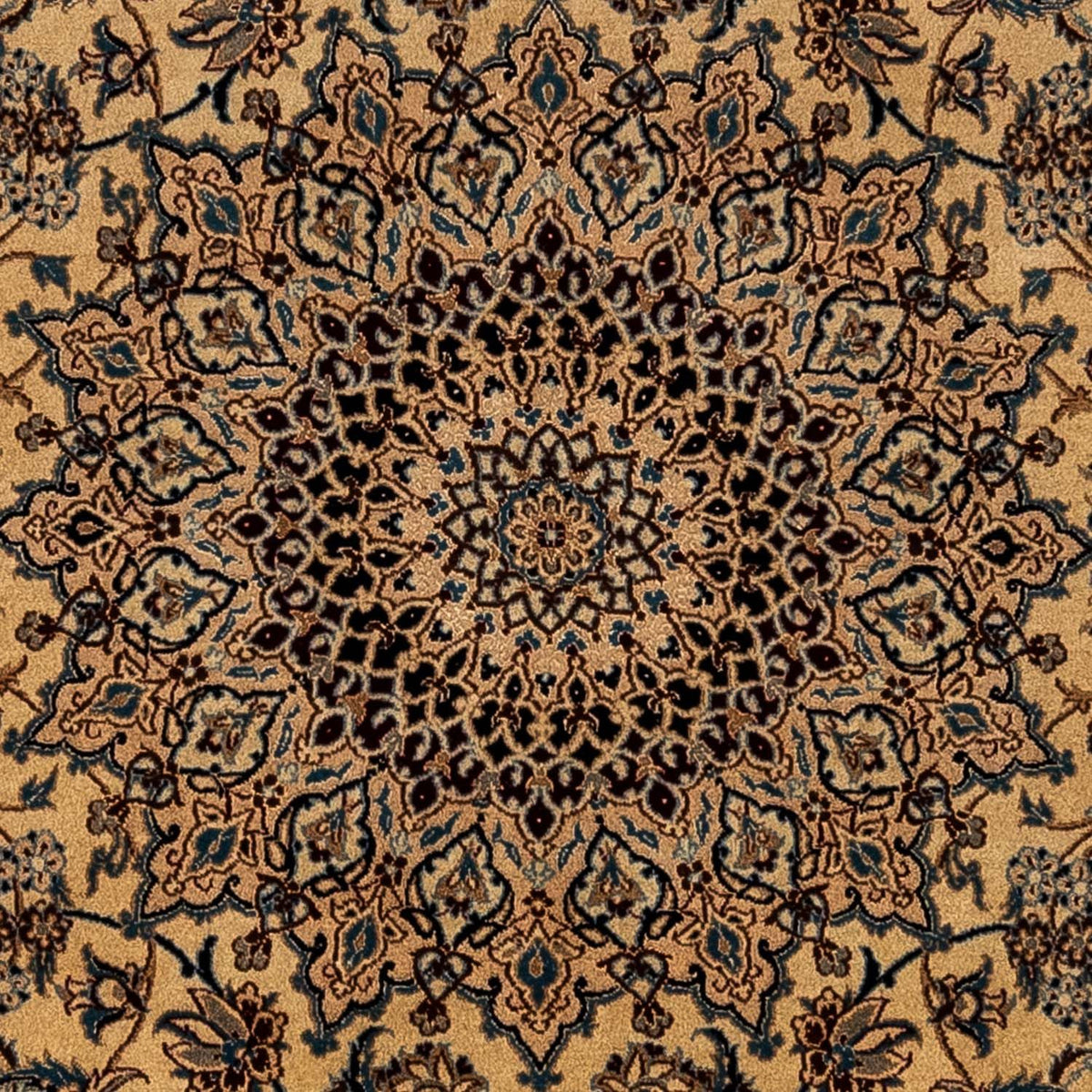Alfombra Persa - Nain - Real - 373 x 246 cm - beige oscuro