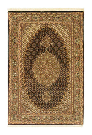 Alfombra Persa - Tabriz - Real - 151 x 102 cm - azul oscuro