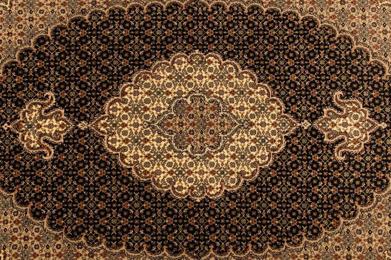 Alfombra Persa - Tabriz - Real - 150 x 102 cm - azul oscuro
