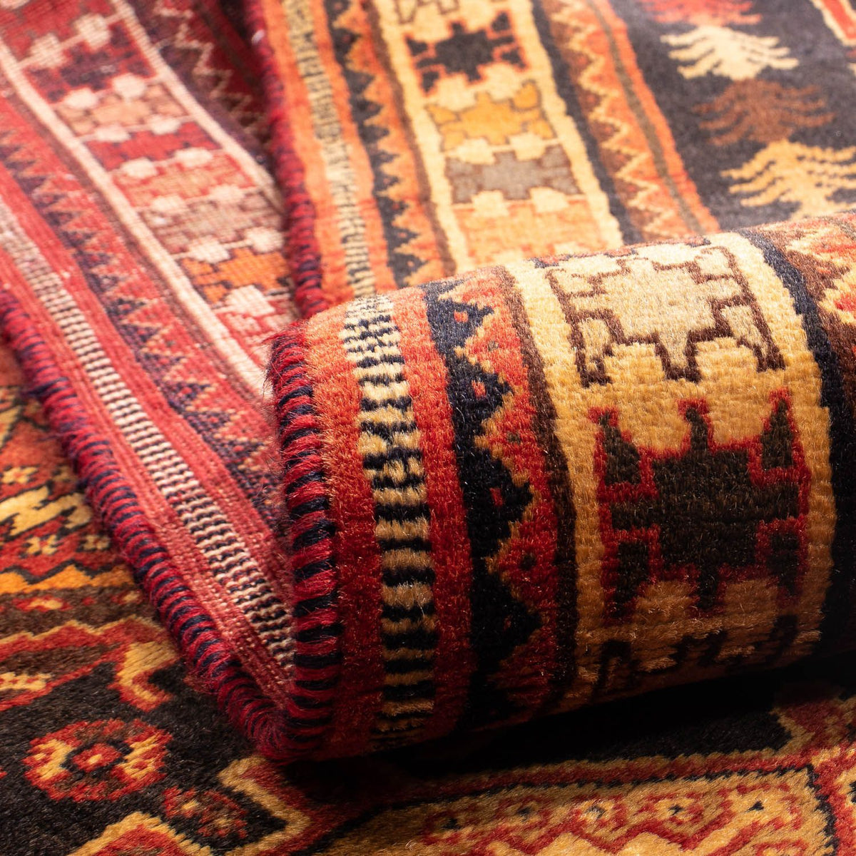 Alfombra persa - Nómada - 290 x 186 cm - rojo oscuro