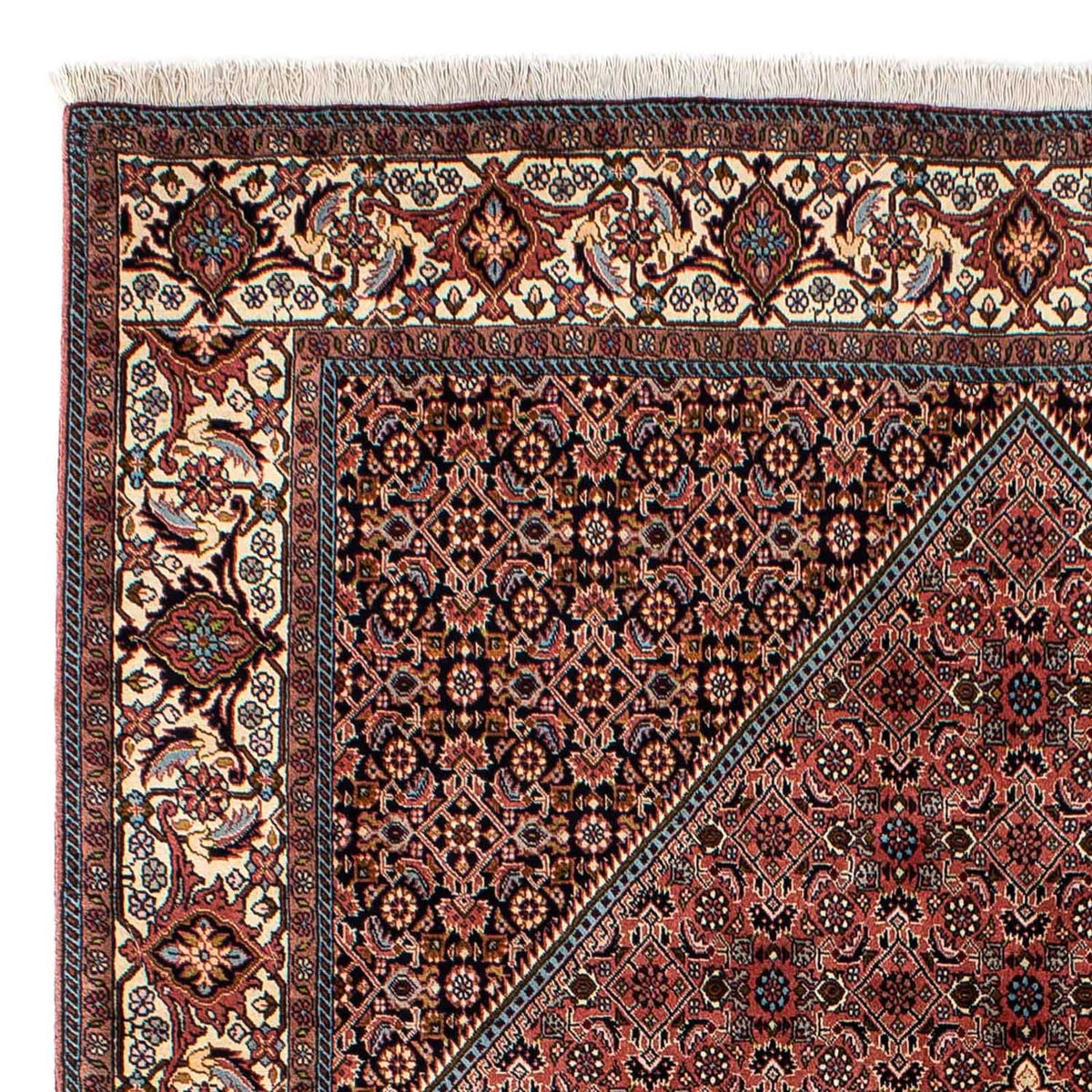 Alfombra persa - Bidjar - 296 x 201 cm - marrón