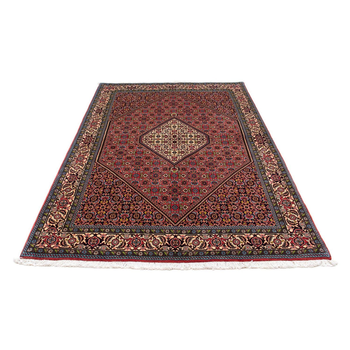 Alfombra persa - Bidjar - 225 x 141 cm - rojo