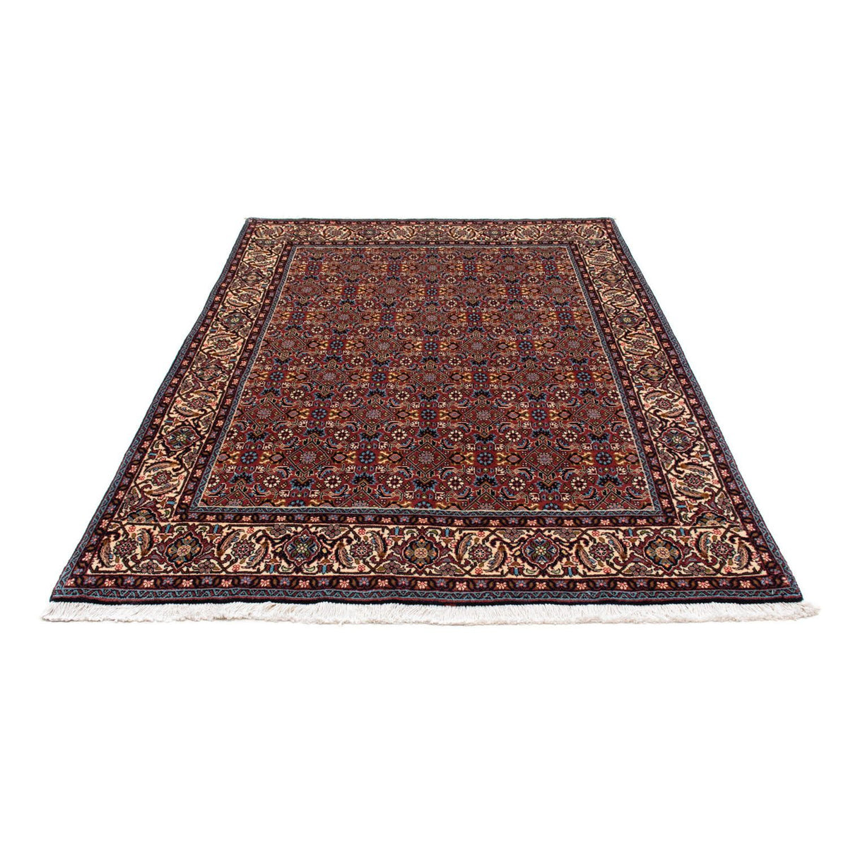 Alfombra persa - Bidjar - 210 x 139 cm - rojo