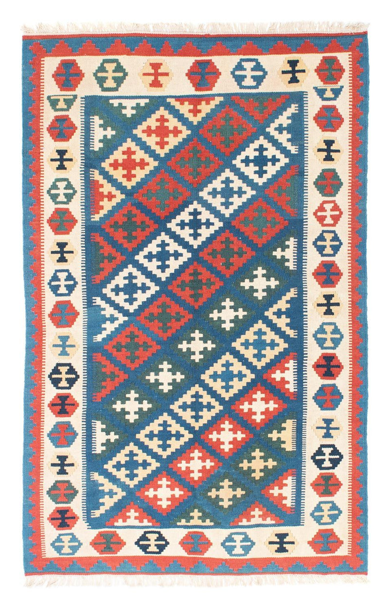 Alfombra Kelim - Oriental - 185 x 112 cm - azul