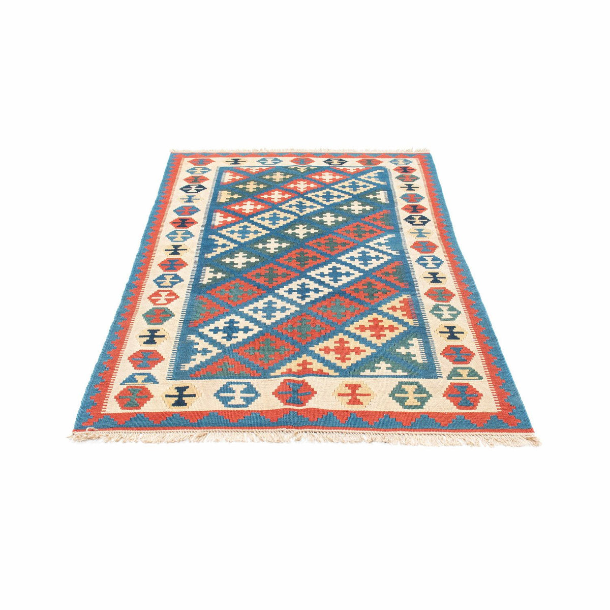 Alfombra Kelim - Oriental - 185 x 112 cm - azul