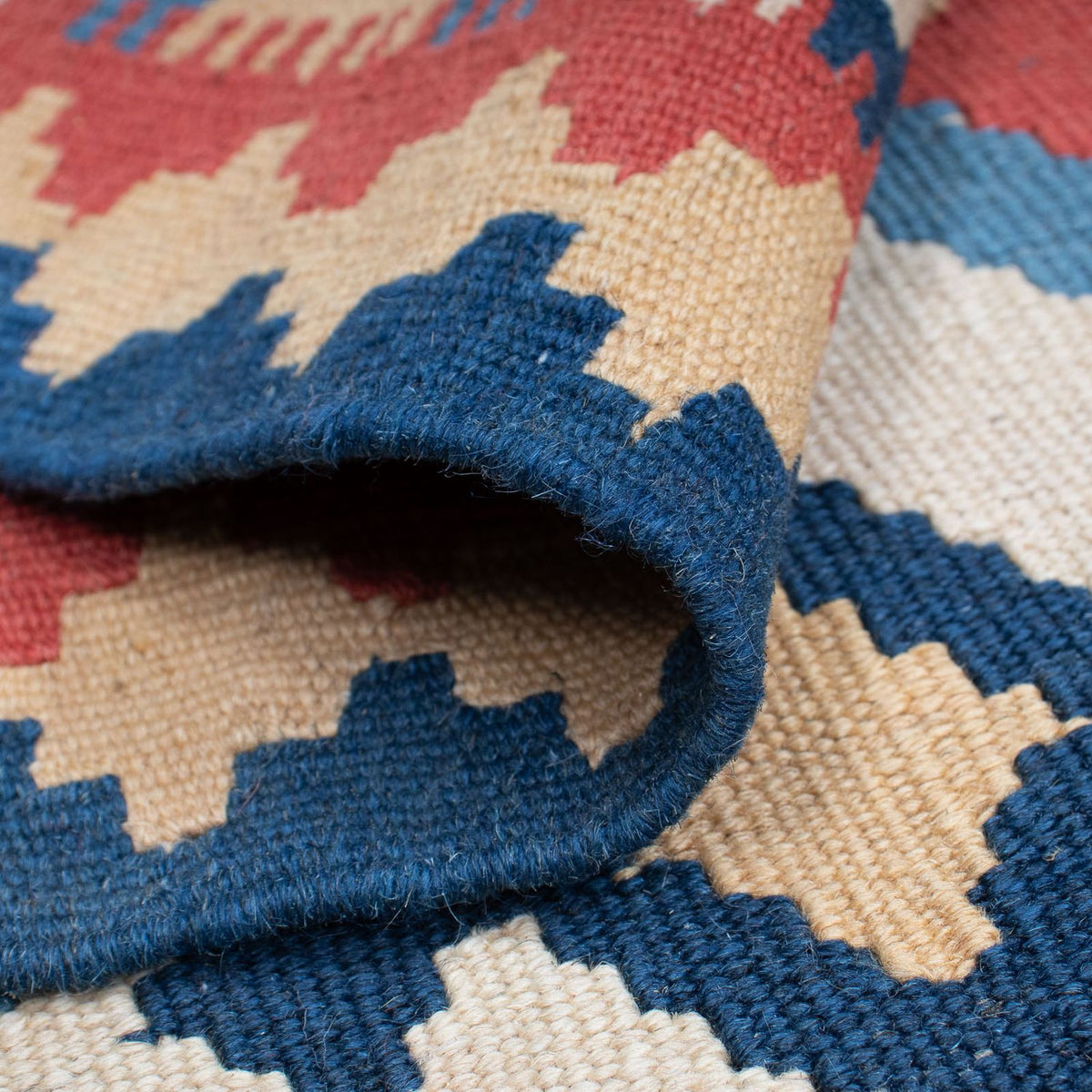 Alfombra Kelim - Oriental - 183 x 123 cm - azul