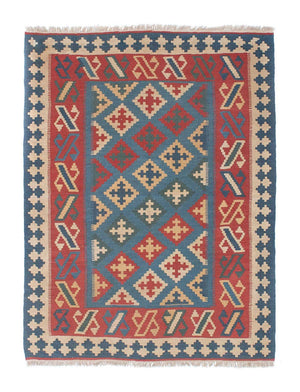 Alfombra Kelim - Oriental - 178 x 128 cm - azul