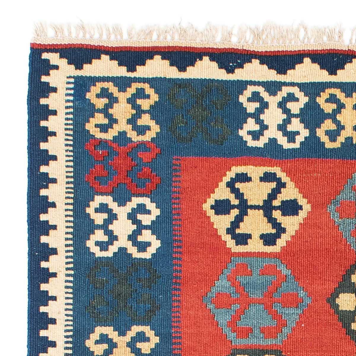 Alfombra Kelim - Oriental - 152 x 106 cm - rojo