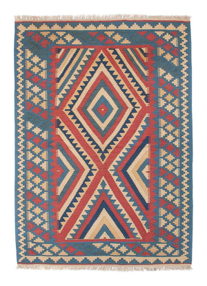 Alfombra Kelim - Oriental - 155 x 117 cm - azul