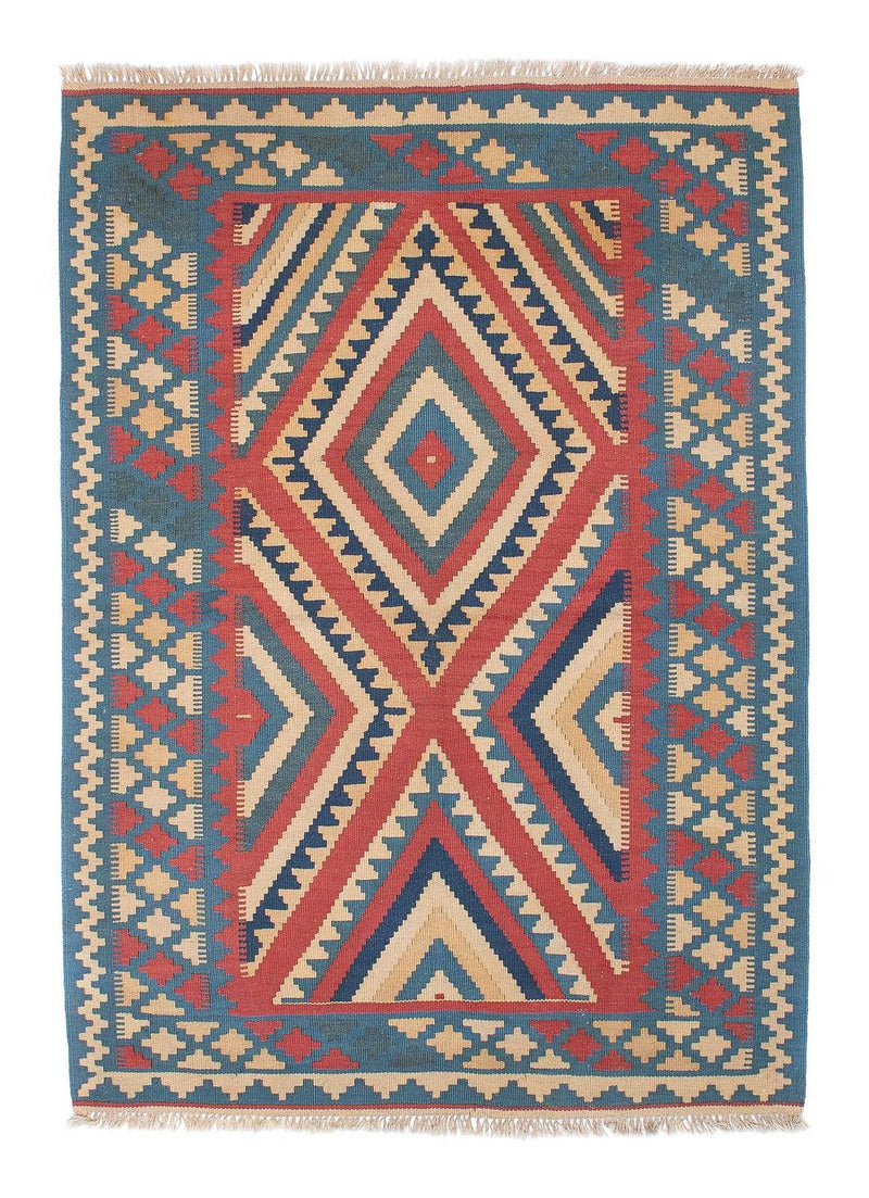 Alfombra Kelim - Oriental - 155 x 117 cm - azul