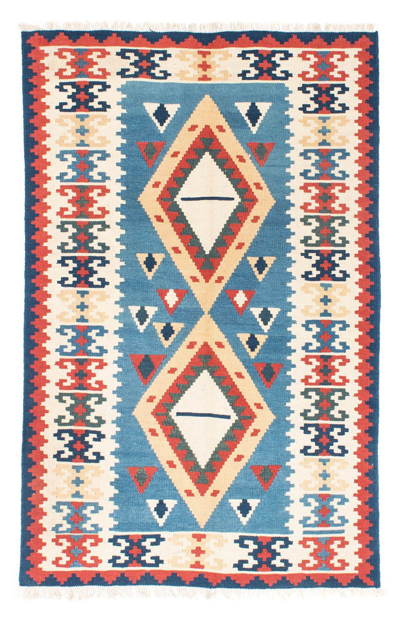 Alfombra Kelim - Oriental - 183 x 116 cm - turquesa