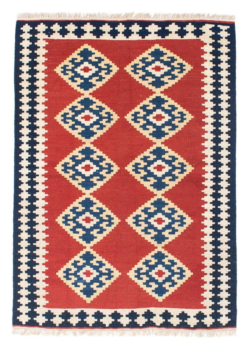 Alfombra Kelim - Oriental - 148 x 108 cm - rojo