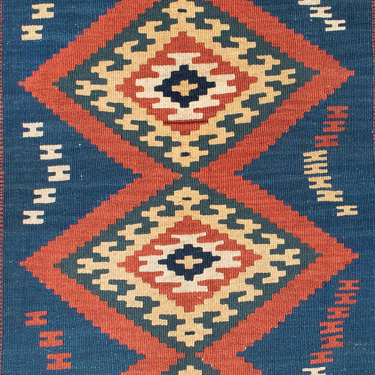 Alfombra Kelim - Oriental - 143 x 108 cm - azul