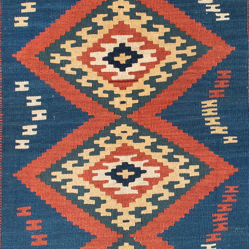 Alfombra Kelim - Oriental - 143 x 108 cm - azul