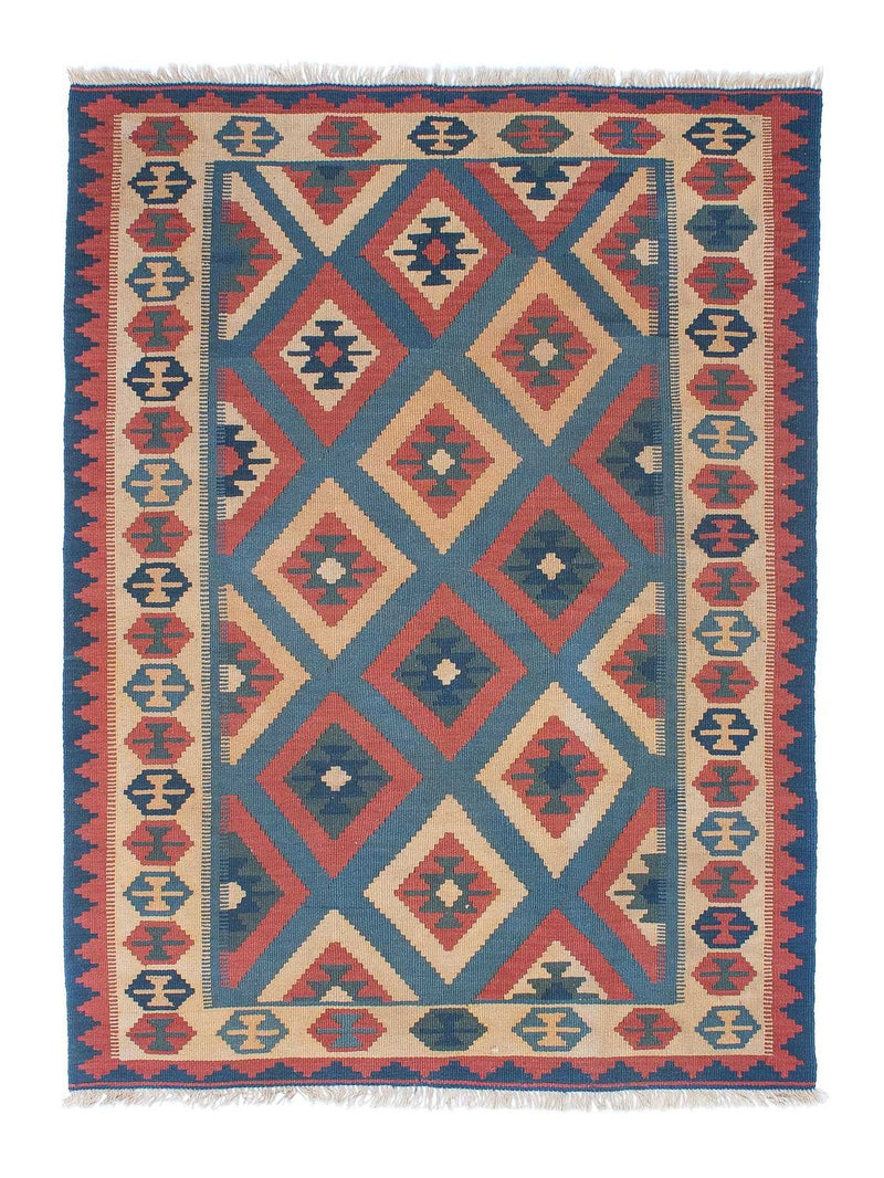Alfombra Kelim - Oriental - 172 x 125 cm - azul