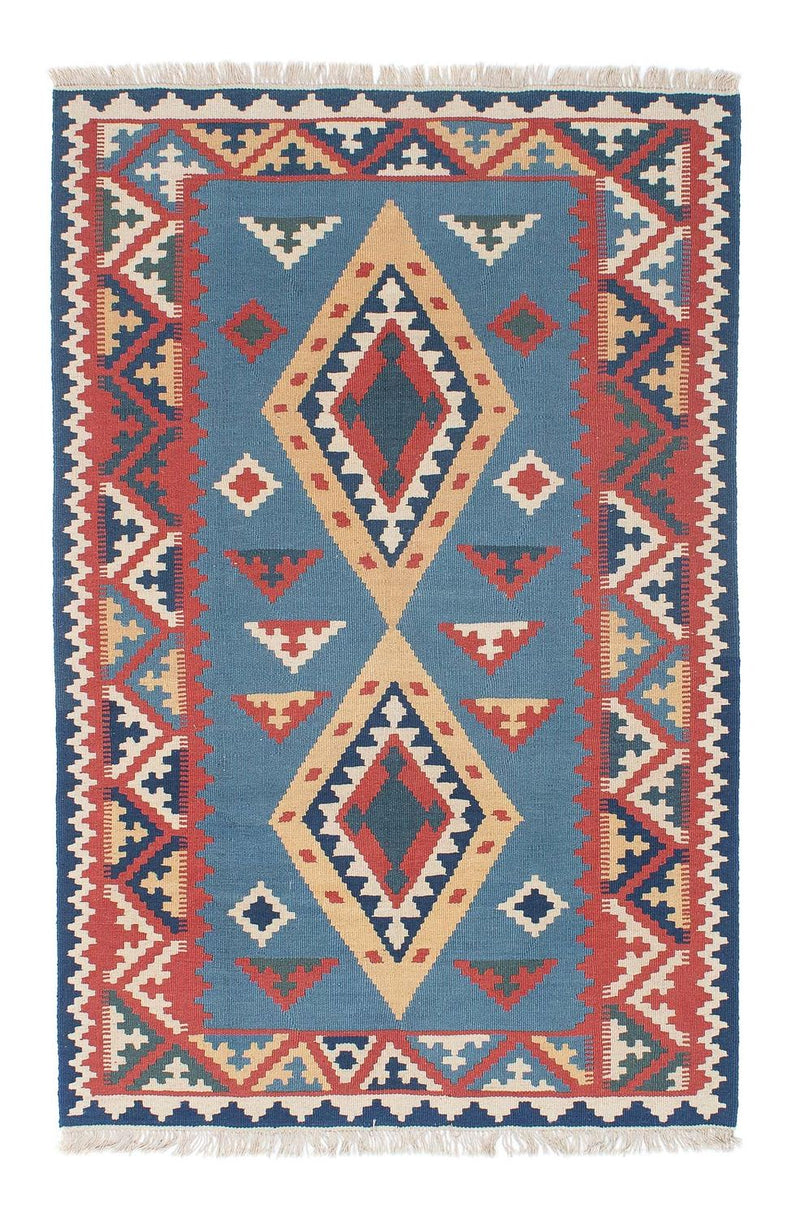 Alfombra Kelim - Oriental - 183 x 121 cm - azul
