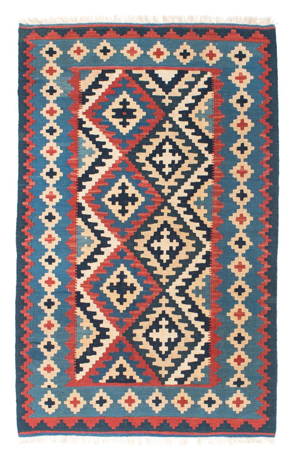 Alfombra Kelim - Oriental - 160 x 103 cm - azul