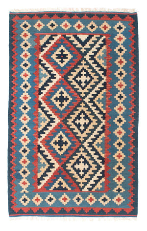 Alfombra Kelim - Oriental - 160 x 103 cm - azul