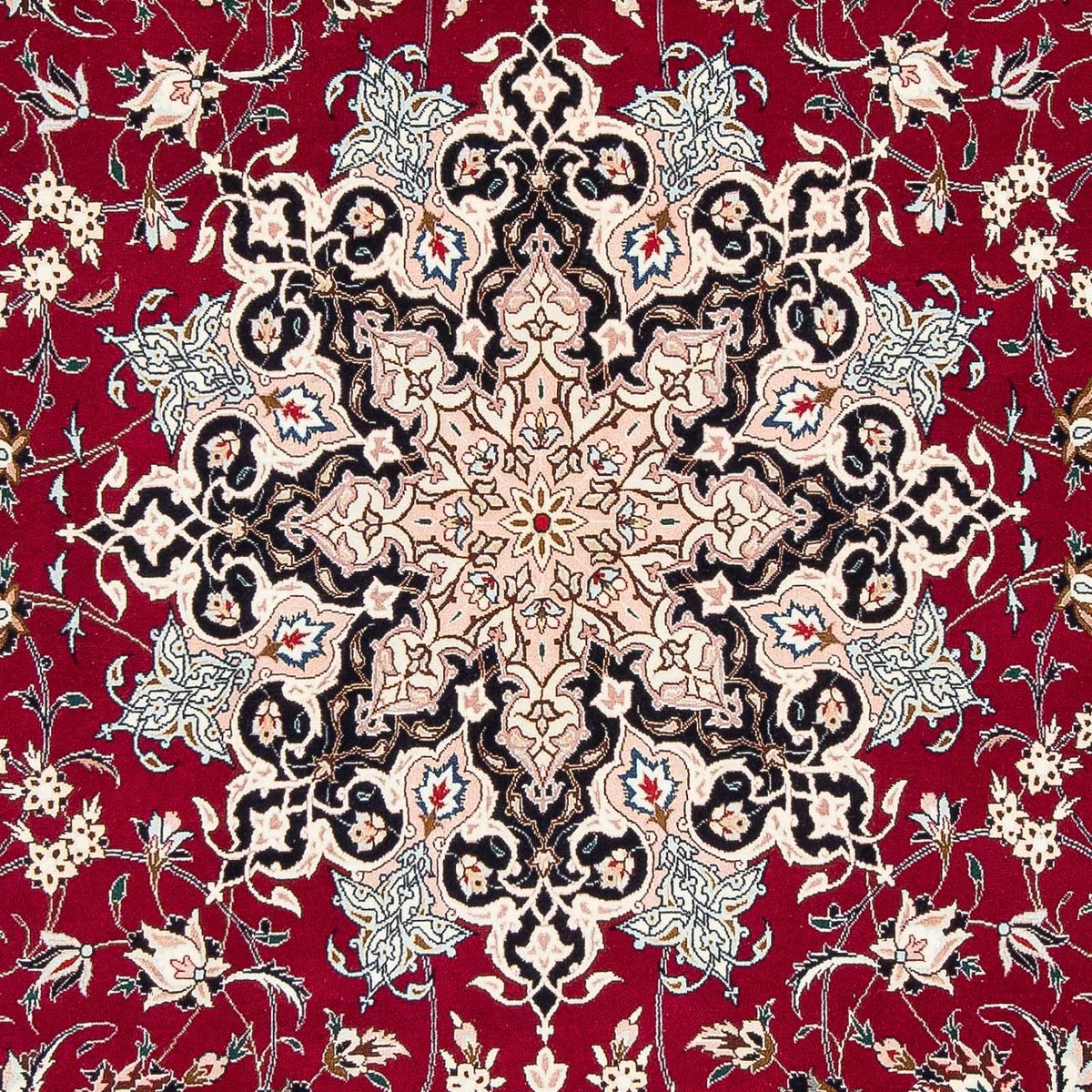 Alfombra Persa - Tabriz - Real - 319 x 204 cm - rojo oscuro