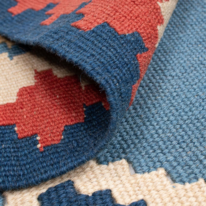 Alfombra Kelim - Oriental - 168 x 115 cm - azul