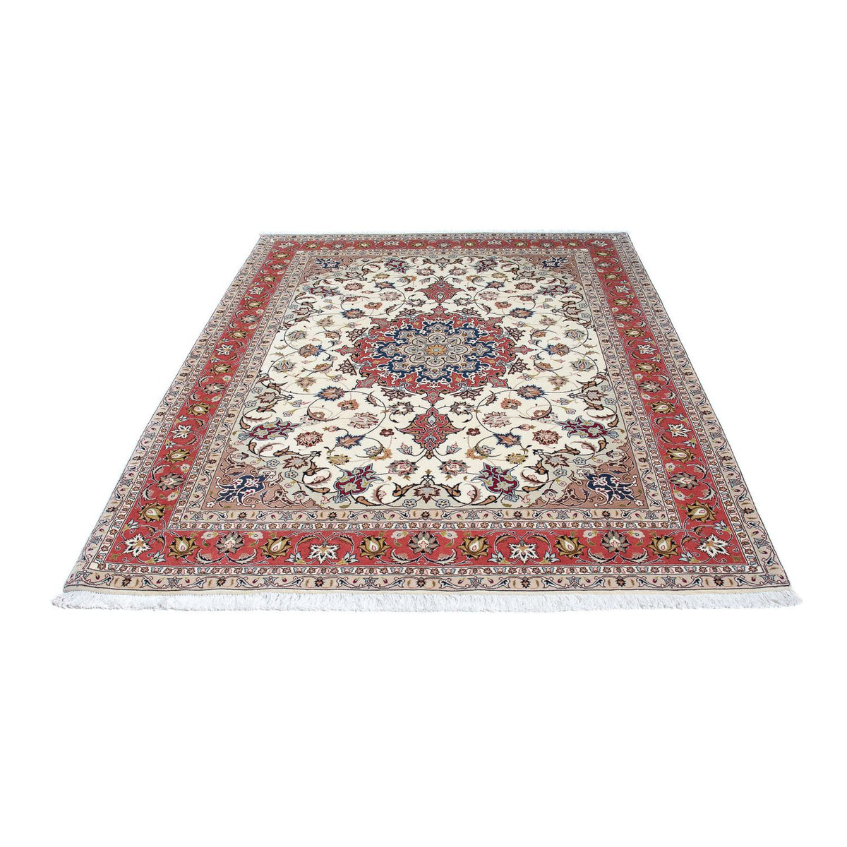 Alfombra Persa - Tabriz - Real - 203 x 154 cm - beige