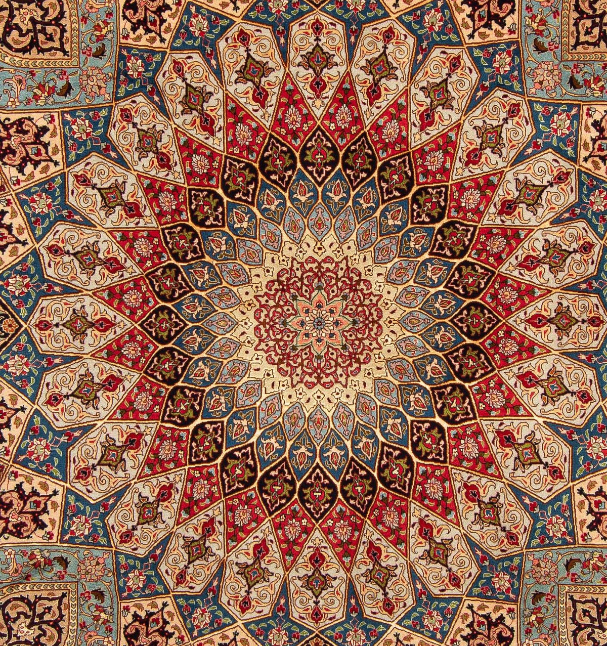 Alfombra Persa - Tabriz - Real - 255 x 206 cm - marrón claro