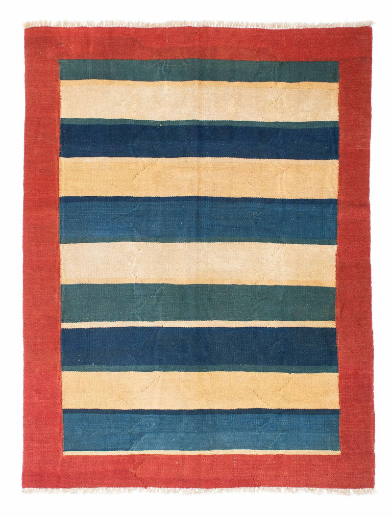 Alfombra Kelim - Oriental - 198 x 152 cm - rojo