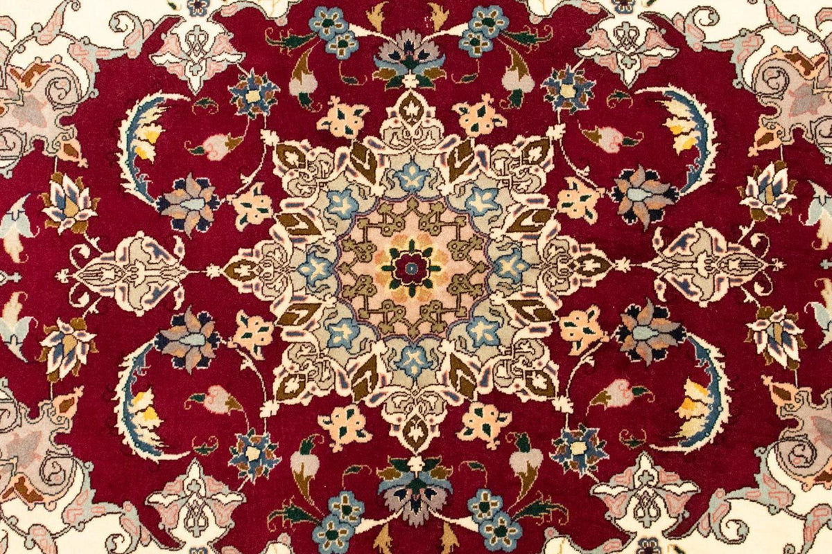 Alfombra Persa - Tabriz - Real - 147 x 100 cm - rojo