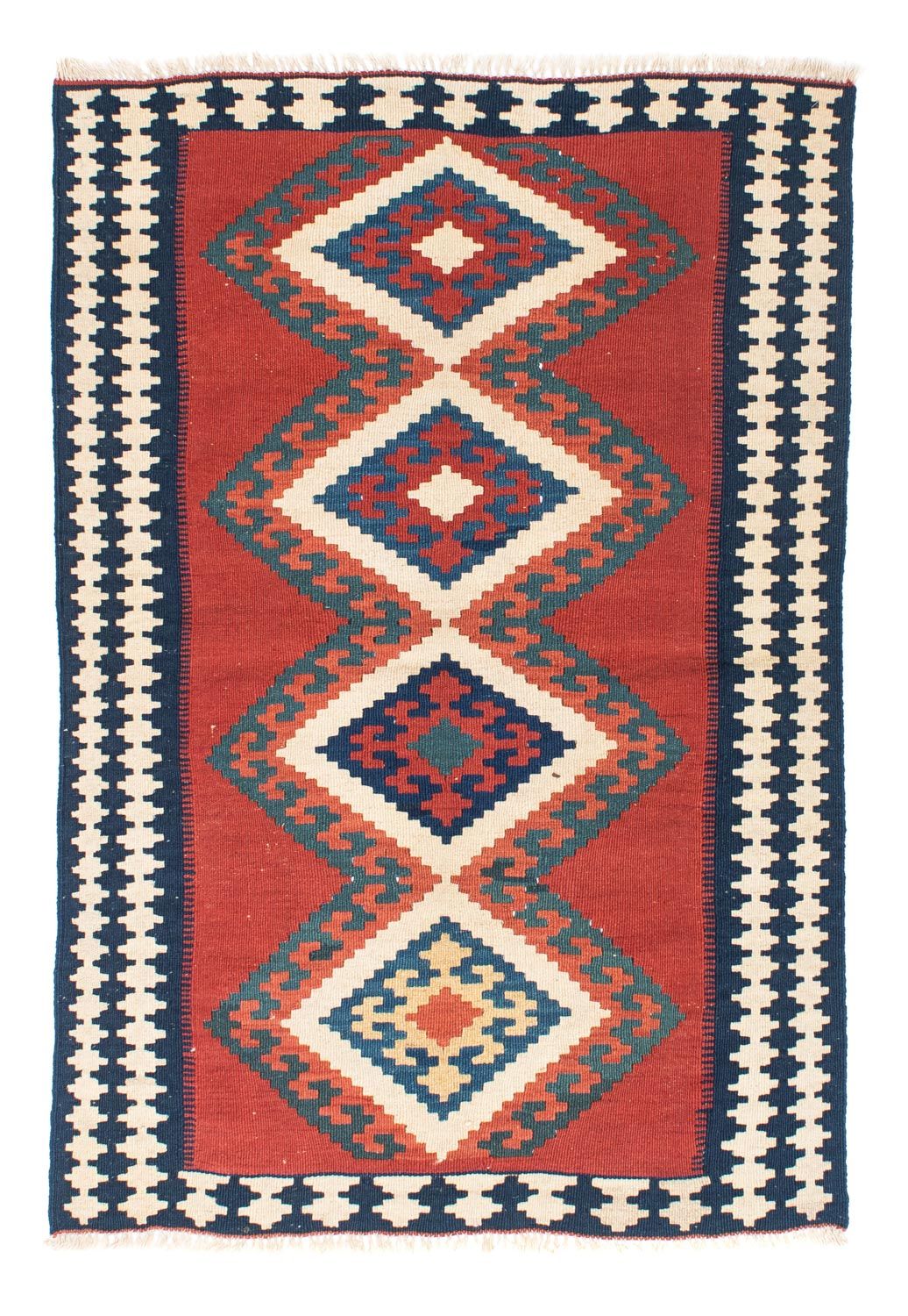 Alfombra Kelim - Oriental - 152 x 103 cm - rojo