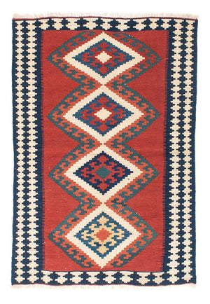 Alfombra Kelim - Oriental - 152 x 103 cm - rojo