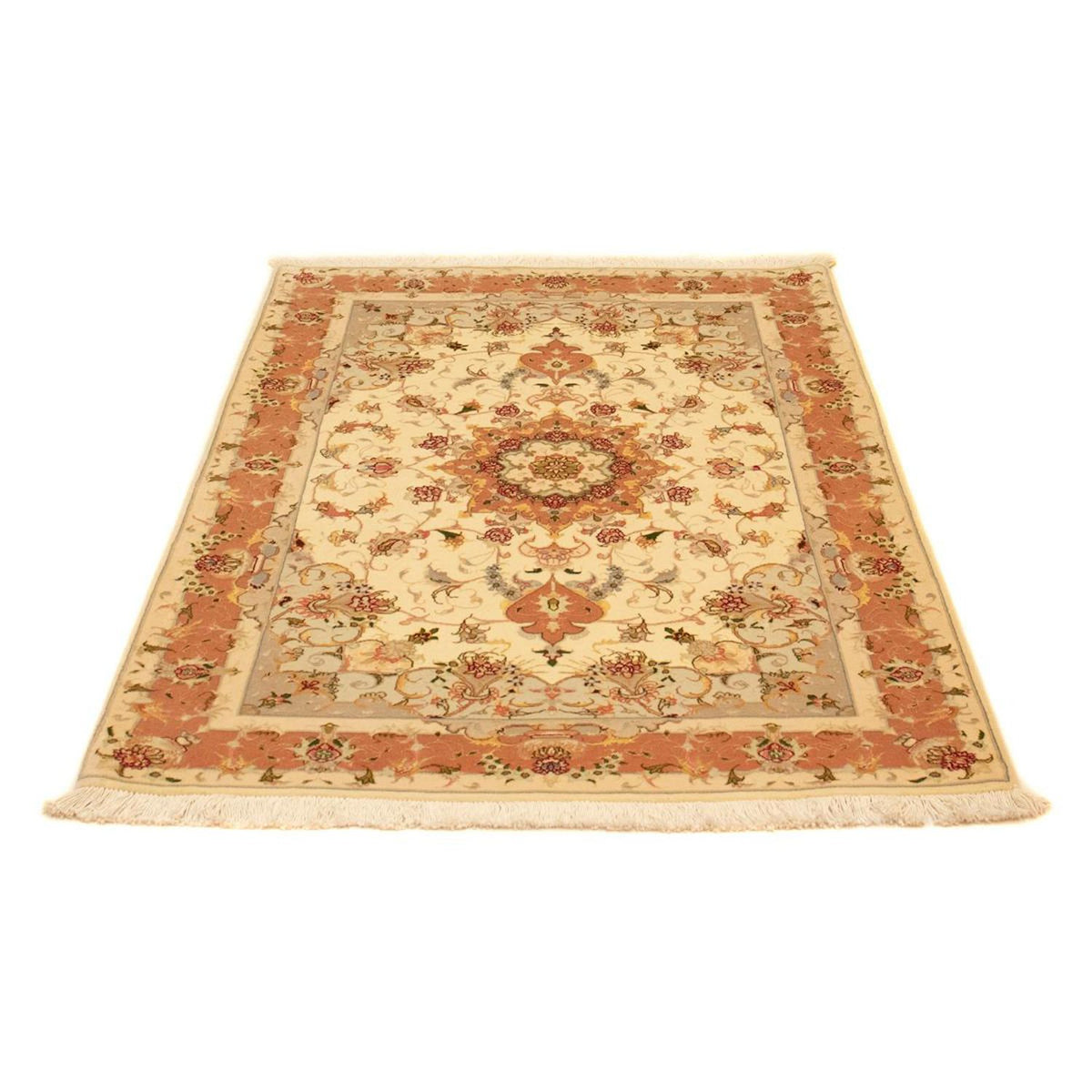 Alfombra Persa - Tabriz - Real - 151 x 104 cm - beige