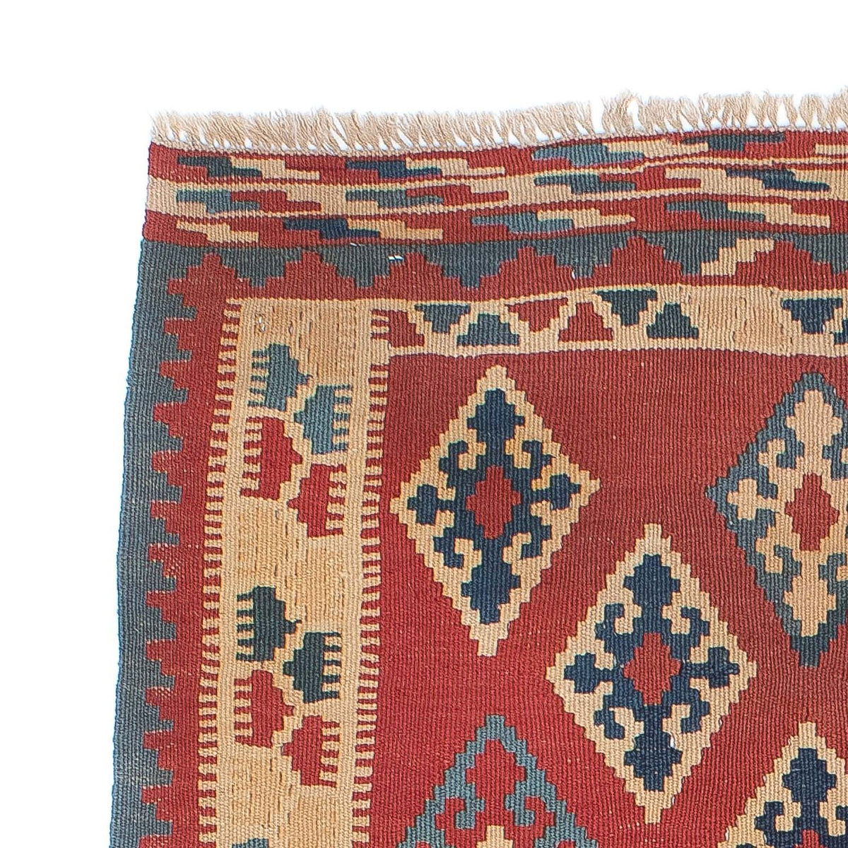 Alfombra Kelim - Oriental - 161 x 96 cm - rojo oscuro