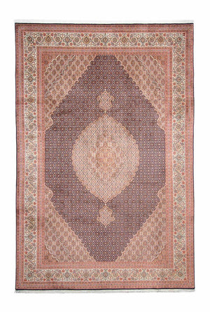 Alfombra persa - Tabriz - 300 x 198 cm - azul oscuro