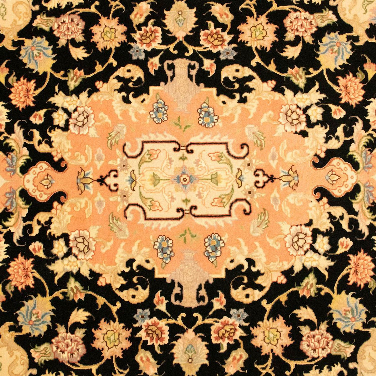 Alfombra Persa - Tabriz - Real - 151 x 103 cm - negro
