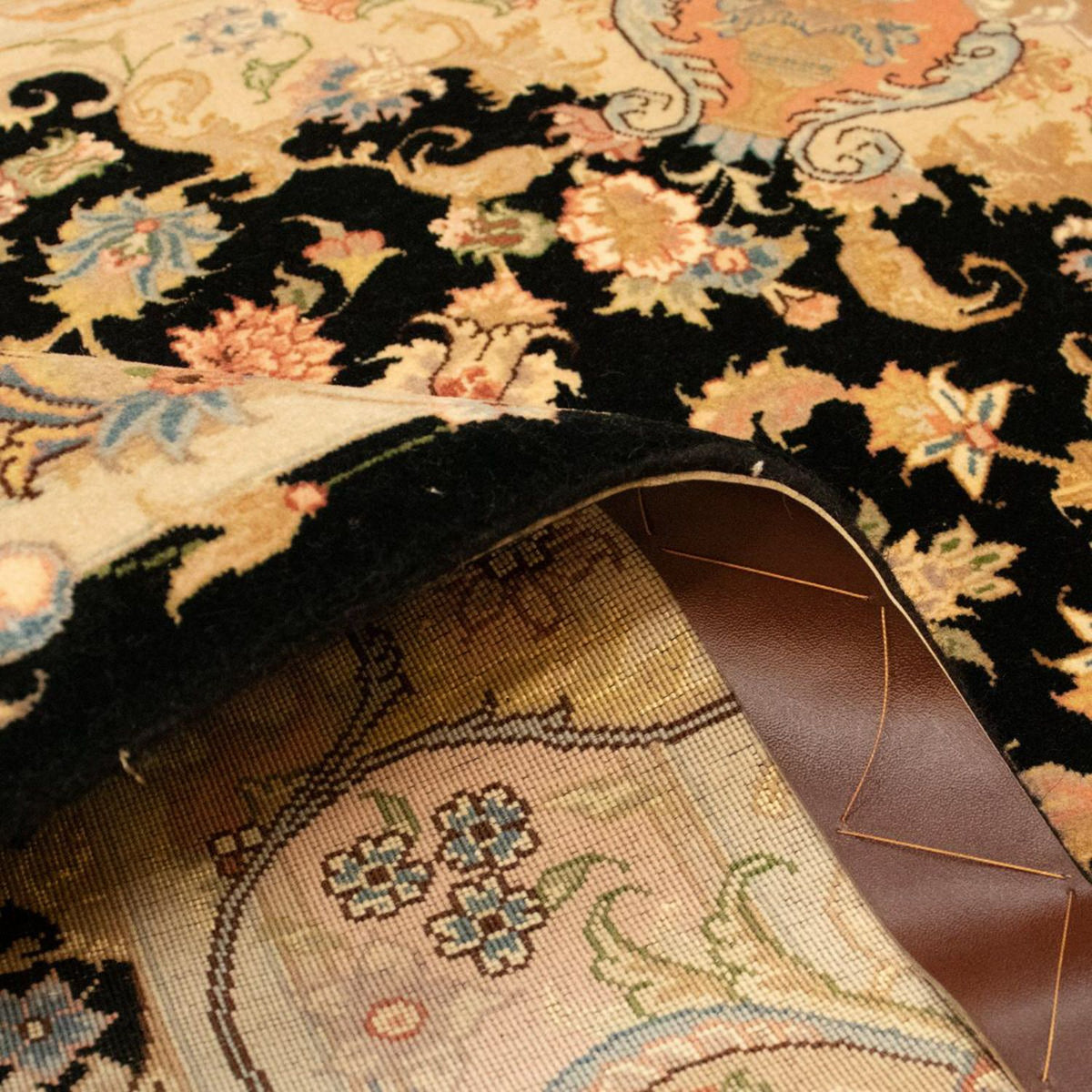 Alfombra Persa - Tabriz - Real - 151 x 103 cm - negro