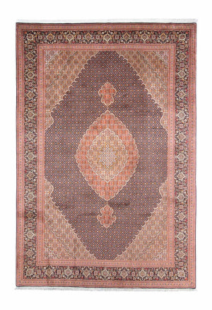 Alfombra persa - Tabriz - 312 x 206 cm - azul oscuro